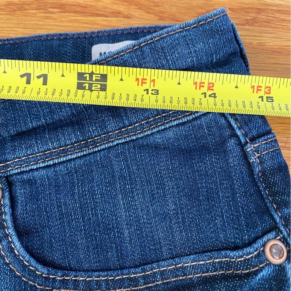 Mavi Molly Mid-Rise Classic Bootcut Denim Jeans Size 28 / 30, Dark Wash - Picture 9 of 11